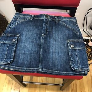 Burberry Brit denim mini skirt